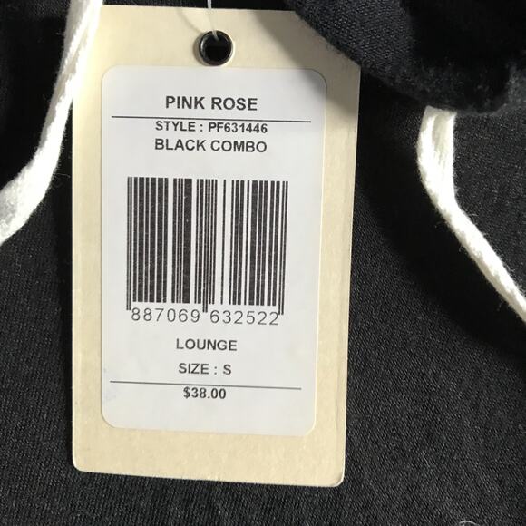 Pink Rose NWT Lounge Hoodie NWT Black Small - Picture 4 of 7